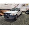 Image 3 : PARKSVILLE - 2007 FORD F150, WHITE, 238655 KMS, REAR WHEEL DRIVE. - BA29250