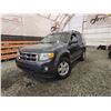 Image 1 : PARKSVILLE - 2008 FORD ESCAPE, BLACK, 274294 KMS, FOUR WHEEL DRIVE. - PA93596