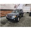 Image 3 : PARKSVILLE - 2008 FORD ESCAPE, BLACK, 274294 KMS, FOUR WHEEL DRIVE. - PA93596