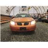 Image 5 : PARKSVILLE - 2006 PONTIAC PURSUIT, ORANGE, 126971 KMS, FRONT WHEEL DRIVE. - B826713