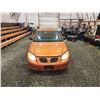 Image 7 : PARKSVILLE - 2006 PONTIAC PURSUIT, ORANGE, 126971 KMS, FRONT WHEEL DRIVE. - B826713