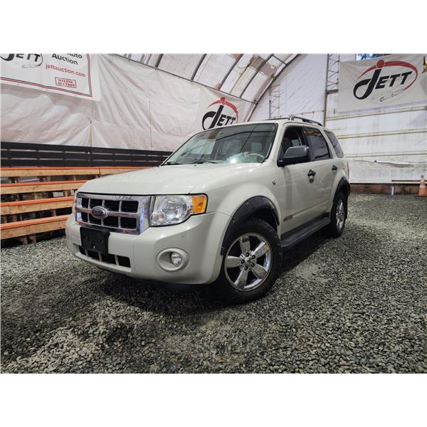 PARKSVILLE - 2008 FORD ESCAPE, BROWN, 251279 KMS, FOUR WHEEL DRIVE. - PA89142