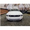 Image 6 : PARKSVILLE - 2007 FORD MUSTANG, WHITE, 174702 KMS, REAR WHEEL DRIVE. - D267925