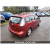 Image 10 : DUNCAN - 2008 MAZDA 5, RED, 350600 KMS, "NO RESERVE"- D312864