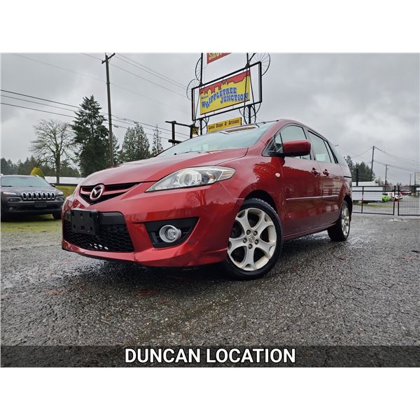 DUNCAN - 2008 MAZDA 5, RED, 350600 KMS, "NO RESERVE"- D312864