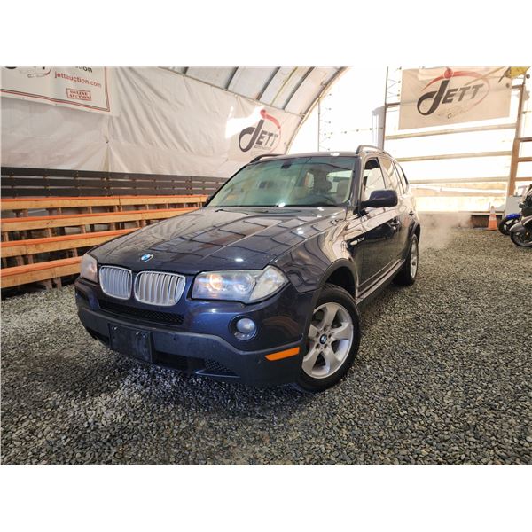 PARKSVILLE - 2007 BMW X3, BLUE, 247225 KMS, ALL WHEEL DRIVE. - DF08869