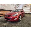 Image 2 : PARKSVILLE - 2012 HYUNDAI ELANTRA, RED, 265245 KMS, FRONT WHEEL DRIVE. - D084303