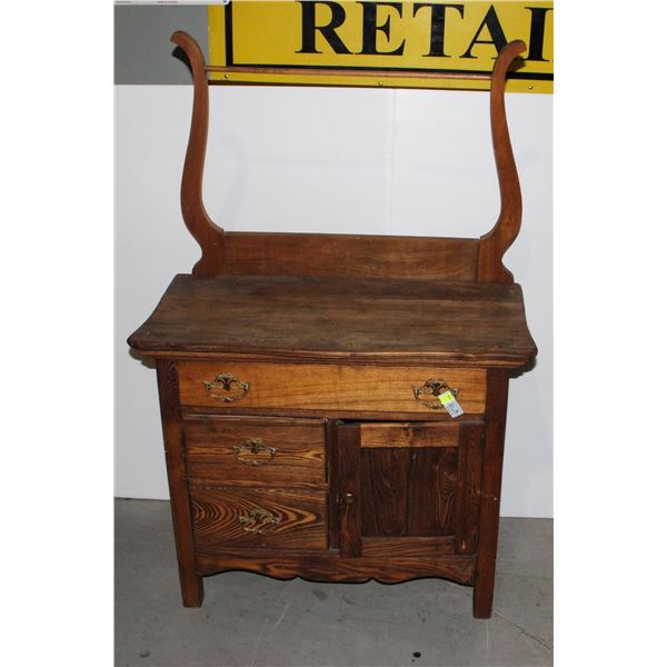 ANTIQUE WASH BASIN DRESSER/ STAND