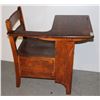 Image 1 : ANTIQUE CHILDREN'S SCHOOL DESK SOLID WOOD
