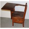Image 2 : ANTIQUE CHILDREN'S SCHOOL DESK SOLID WOOD