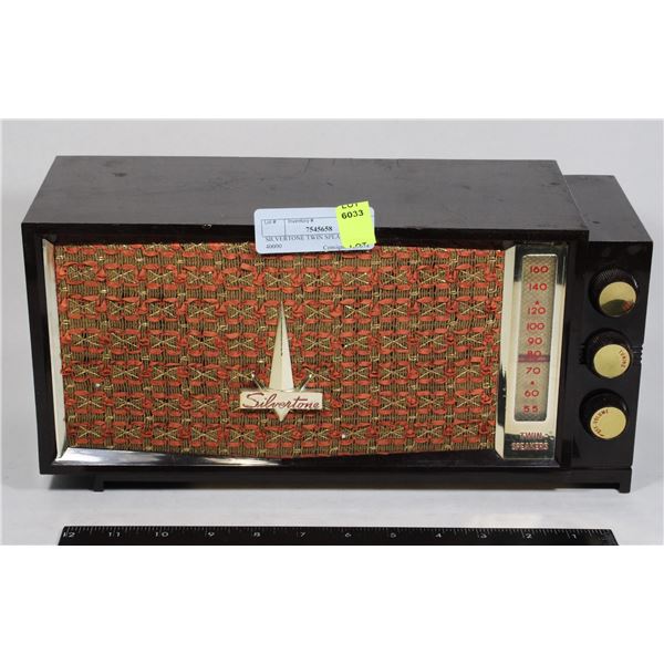 SILVERTONE TWIN SPEAKERS 132 40000