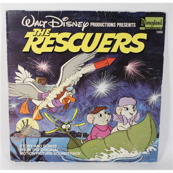 WALT DISNEY THE RESCUERS STORY & SONGS FROM THE