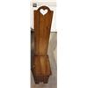 Image 1 : VINTAGE TALL WOODEN HALL CHAIR