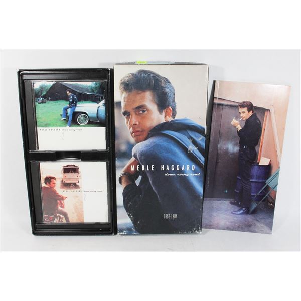 MERLE HAGGARD - 4 CD BOX SET - DOWN EVERY ROAD