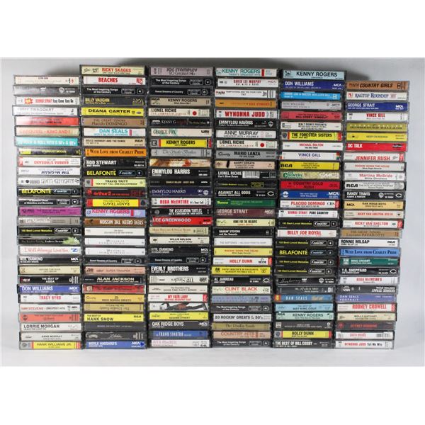 LARGE LOT OF MIXED TAPE CASSETTES