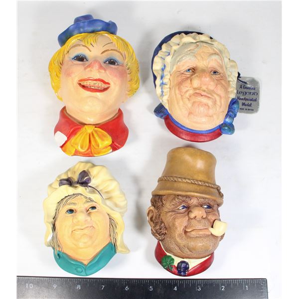 VINTAGE ANTIQUE HEADS