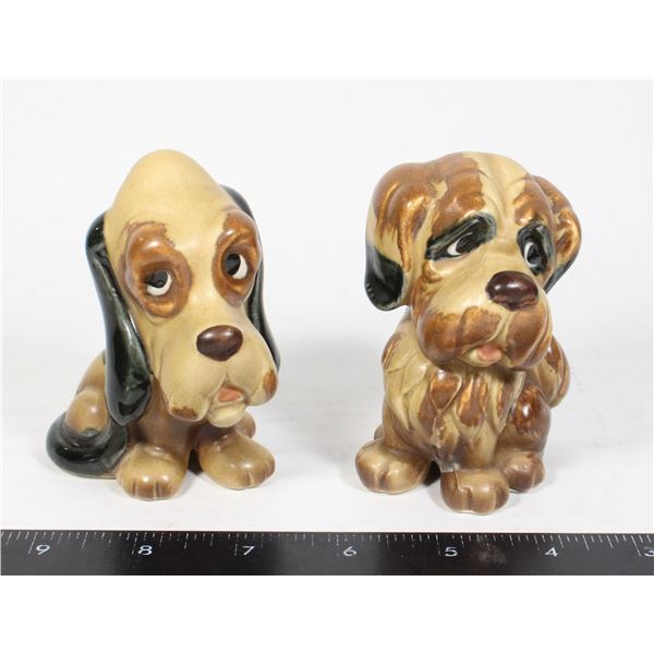 VINTAGE PAIR DOG FIGURINES