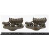 Image 1 : VINTAGE PAIR CAST IRON WAGON BOOKENDS