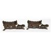 Image 2 : VINTAGE PAIR CAST IRON WAGON BOOKENDS