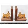 Image 1 : VINTAGE WOOD TERRIERS BOOKENDS