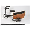 Image 1 : VINTAGE TRICYCLE WITH WOODEN CART