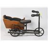Image 2 : VINTAGE TRICYCLE WITH WOODEN CART