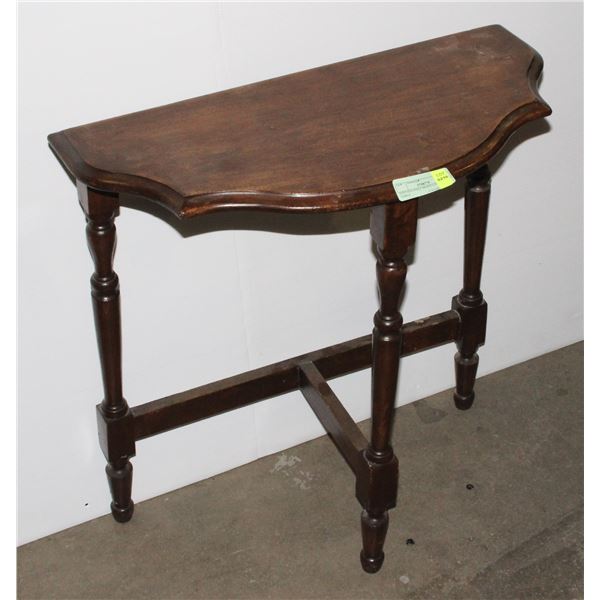 VINTAGE HALF-MOON CONSOLE TABLE