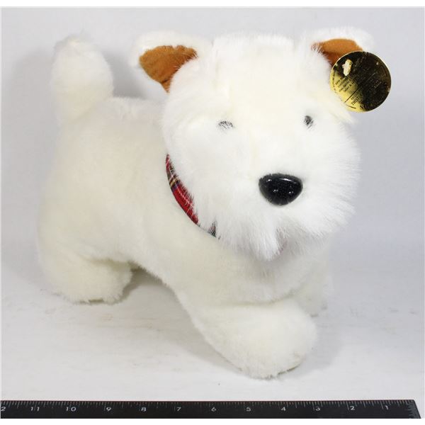 VINTAGE PLUSH WHITE TERRIER