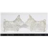 Image 1 : VINTAGE PAIR GLASS TERRIER