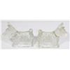 Image 2 : VINTAGE PAIR GLASS TERRIER