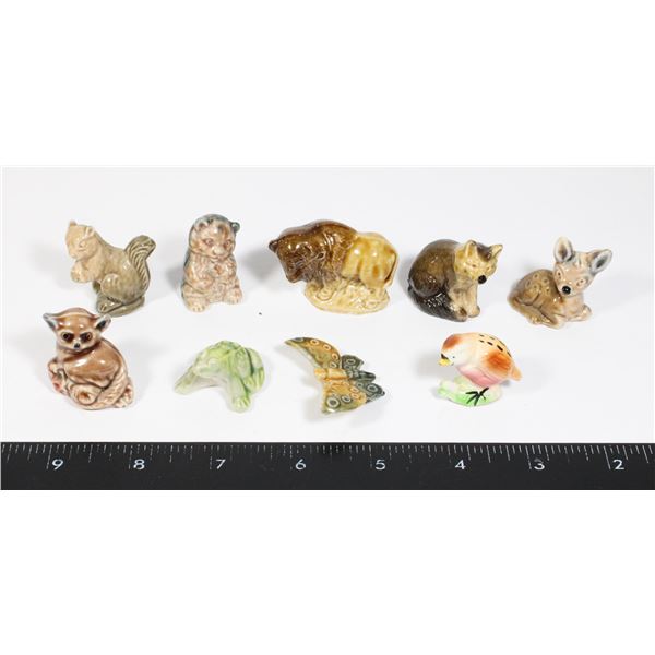 VINTAGE 10 ASSORTED TEA ORNAMENTS