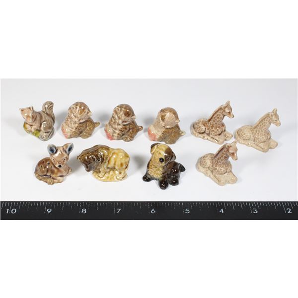 VINTAGE 10 ASSORTED TEA ORNAMENTS