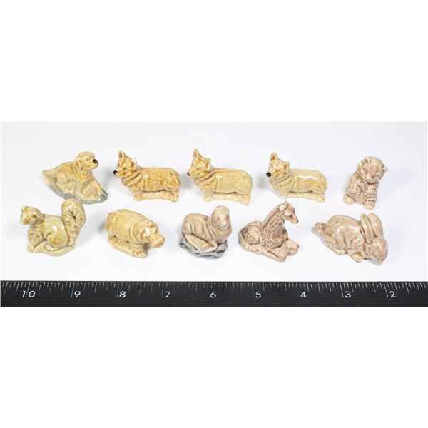 VINTAGE 10 ASSORTED TEA ORNAMENTS