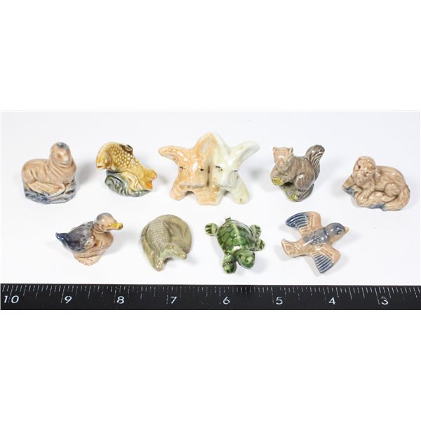 VINTAGE 10 ASSORTED TEA ORNAMENTS