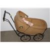 Image 1 : ANTIQUE WICKER DOLL CARRIAGE