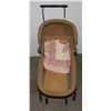 Image 2 : ANTIQUE WICKER DOLL CARRIAGE