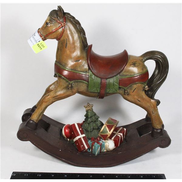 VINTAGE CHRISTMAS ROCKING HORSE