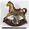 Image 1 : VINTAGE CHRISTMAS ROCKING HORSE