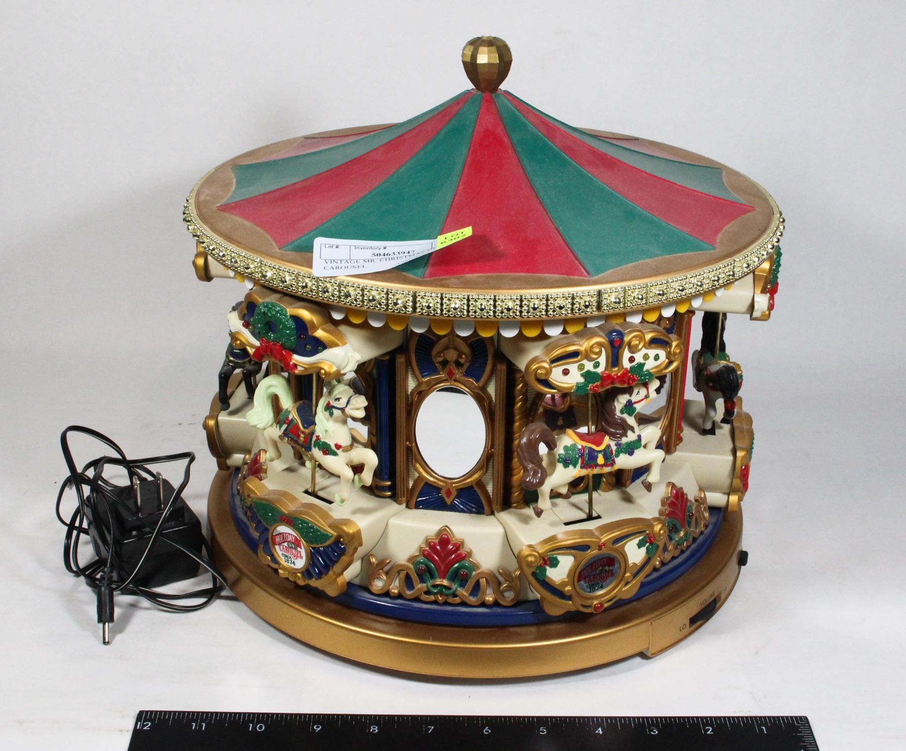 VINTAGE MR. CHRISTMAS HOLIDAY CAROUSEL