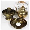 Image 2 : VINTAGE BRASS TEAPOT AND HOT POT