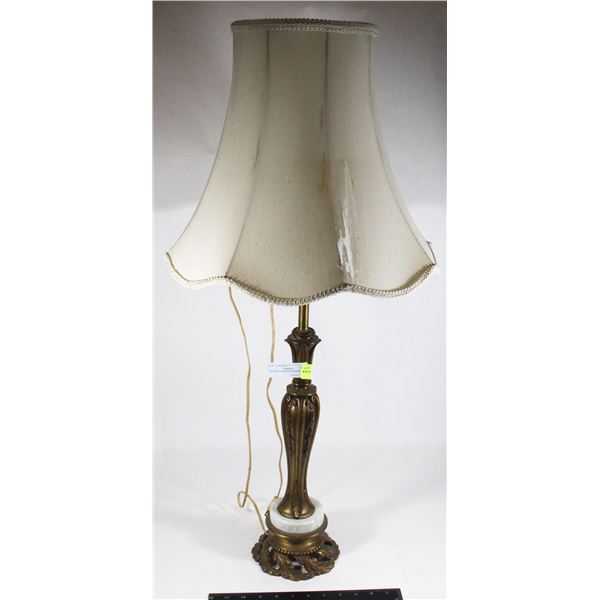 VINTAGE LAMP WITH MARBLE BASE