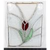 Image 1 : STAINED GLASS HANDMADE ROSE PIECE