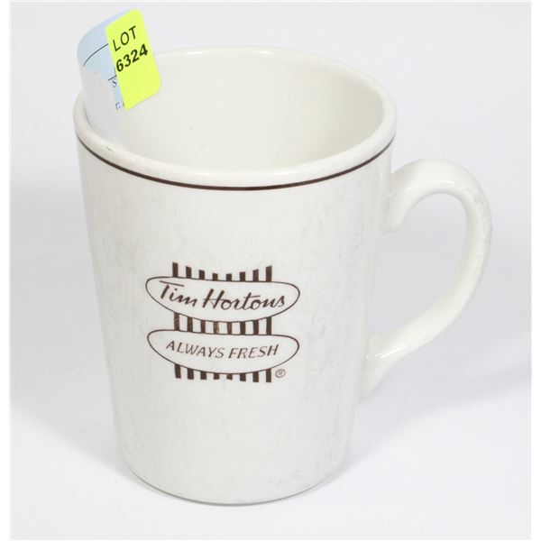 TIM HORTONS BILINGUAL STEELITE RESTAURANT MUG MADE
