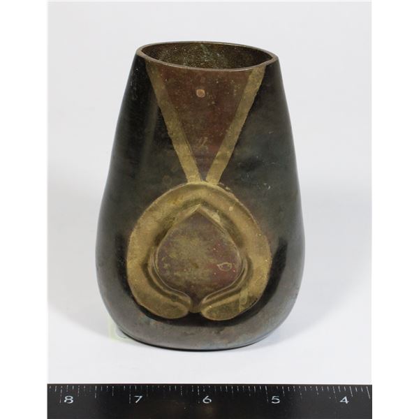 SMALLER BRASS FLOWER VASE