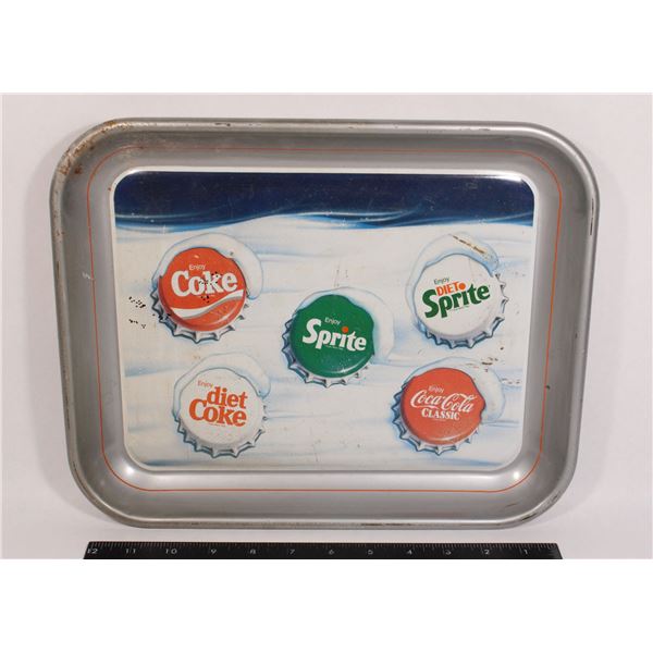 VINTAGE COCA COLA SPRITE METAL TRAY