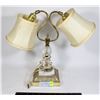 Image 1 : VINTAGE DOUBLE LIGHT TABLE LAMP