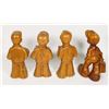 Image 2 : VINTAGE LOT OF 4 DUTCHBOY WOOD FIGURINE