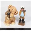 Image 1 : VINTAGE PUPPY AND SEA CAPTAIN FIGURINE
