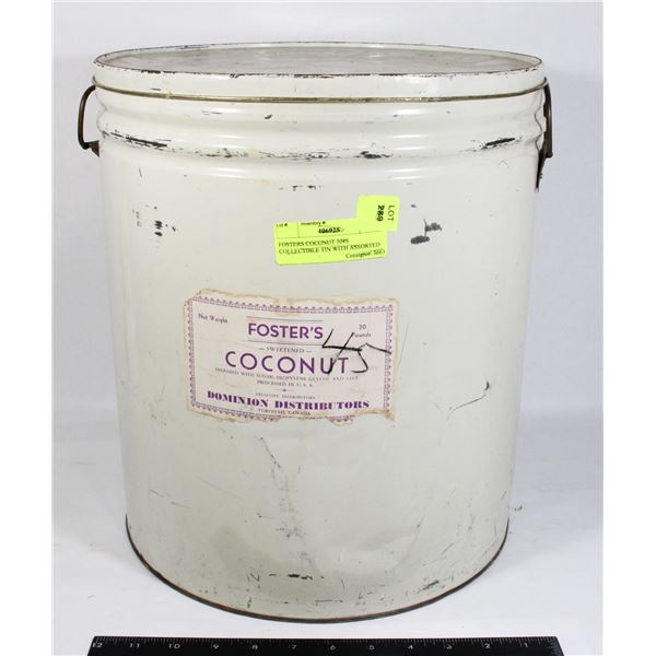 VINTAGE FOSTER'S COCONUT TIN