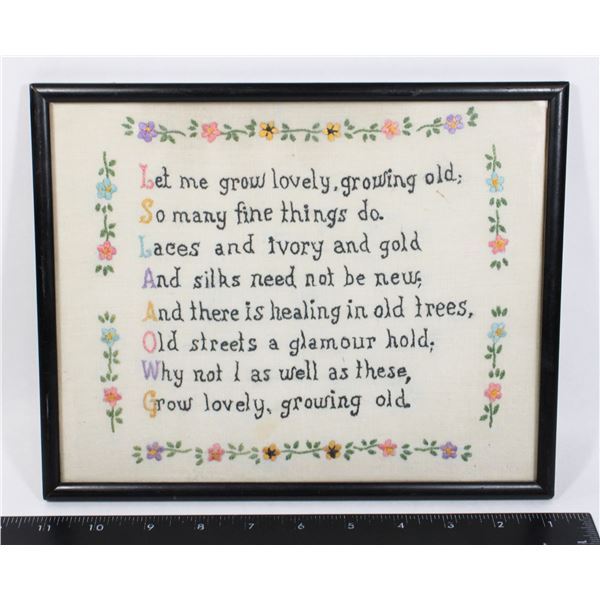 VINTAGE CROSS-STITCH ARTWORK